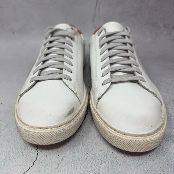 ❤️Oliver Cabell Low 1 Marsala White and Gray Leather Sneakers.  Size 38/US 8. - Picture 6 of 15